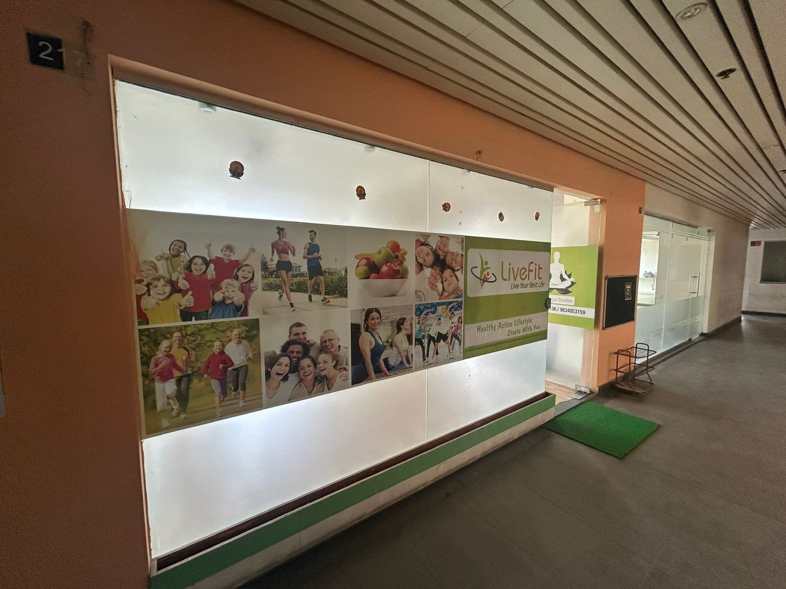 LiveFit studio entrance at Goodwill Square